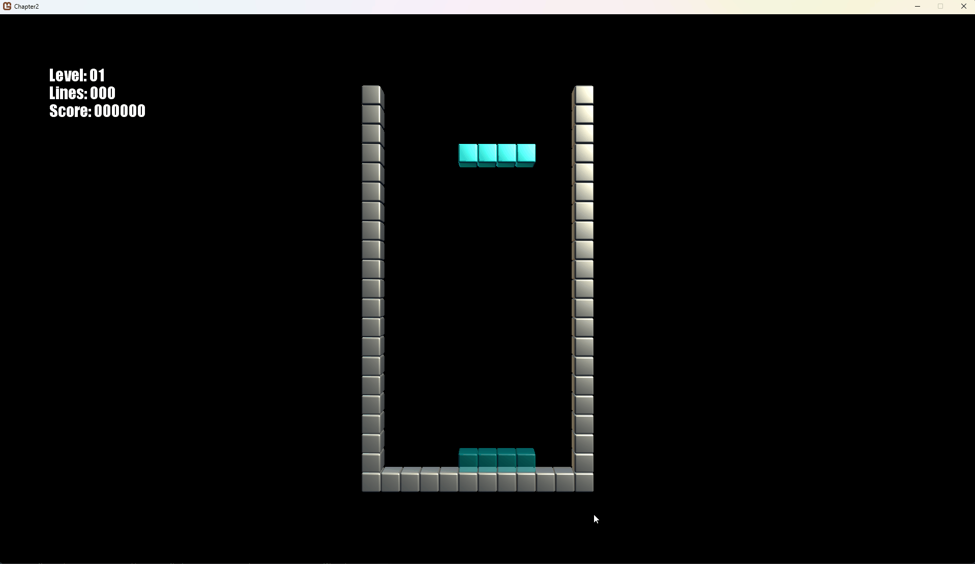 A nice game of Tetris, with score and game over state