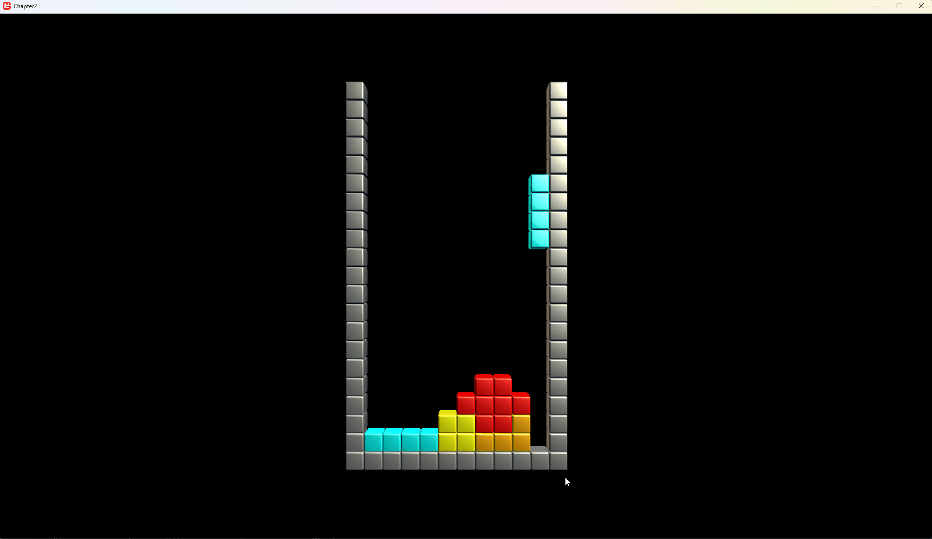 lines clear with a nice effect- the gameplay pauses until the lines are cleared