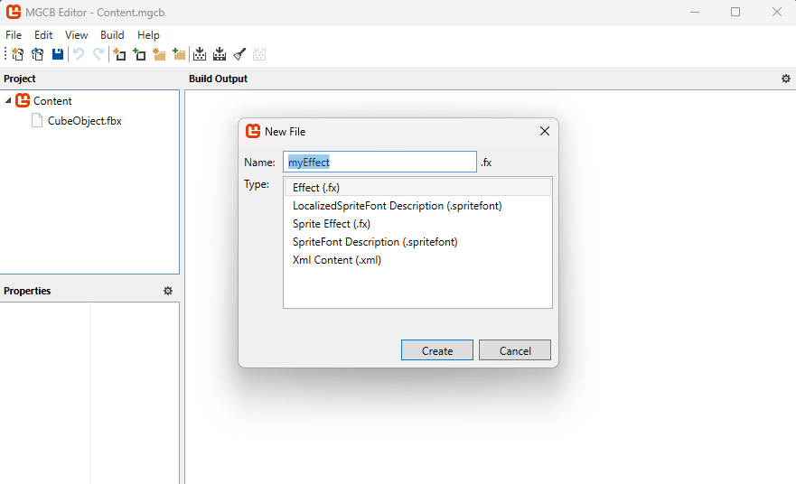 Add new Effect in the Content Pipeline Tool