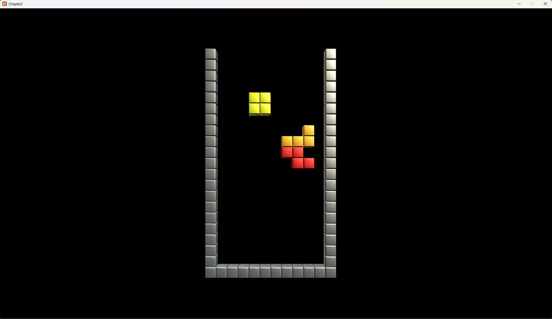 The result of our grid test code: there is one red Z piece even though we tried to place it 3 times.